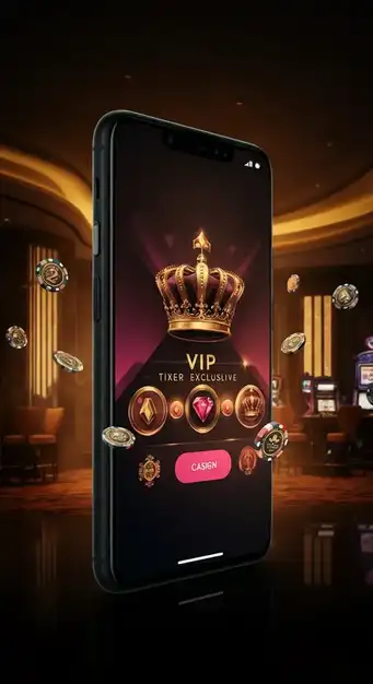 Afbeelding van een gouden VIP-kaart die de exclusiviteit van het Wbetz Casino VIP-programma symboliseert